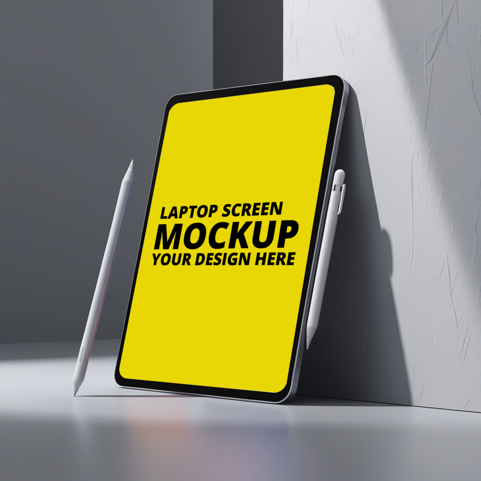 iPad digital tablet with blank screen Mockup psd