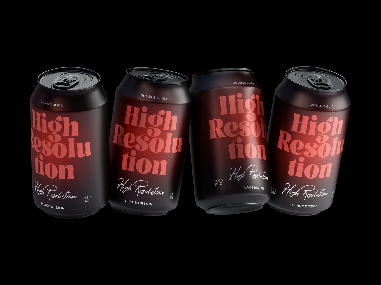 Soda Can Mockup psd