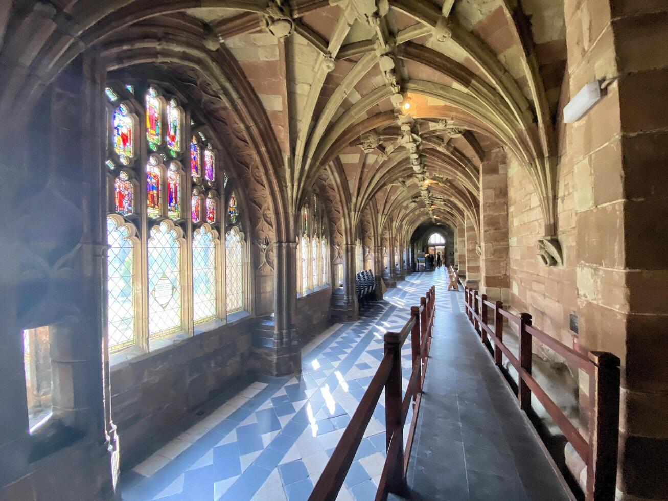 Worcester in the UK on 26 August 2024. A view of the interior of Worcester Cathedral photo