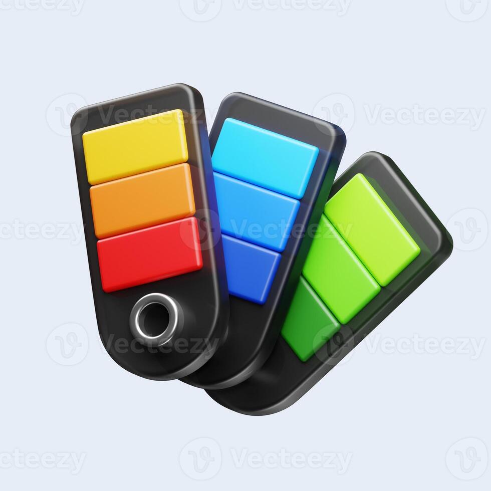 3d icon illustration color picker photo