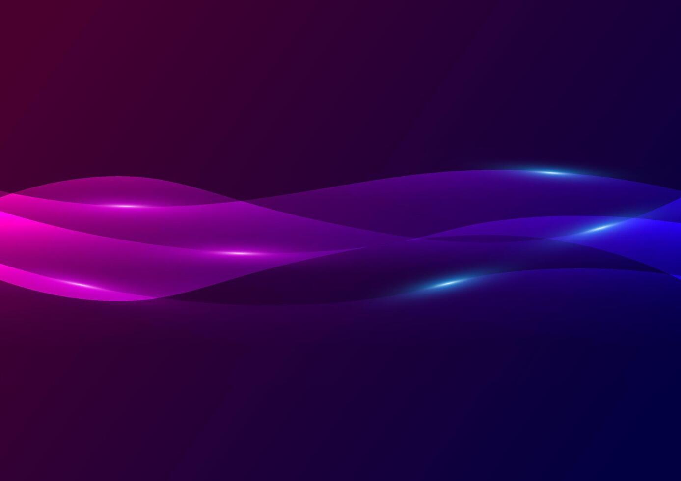 Abstract blue purple background with light effects vector