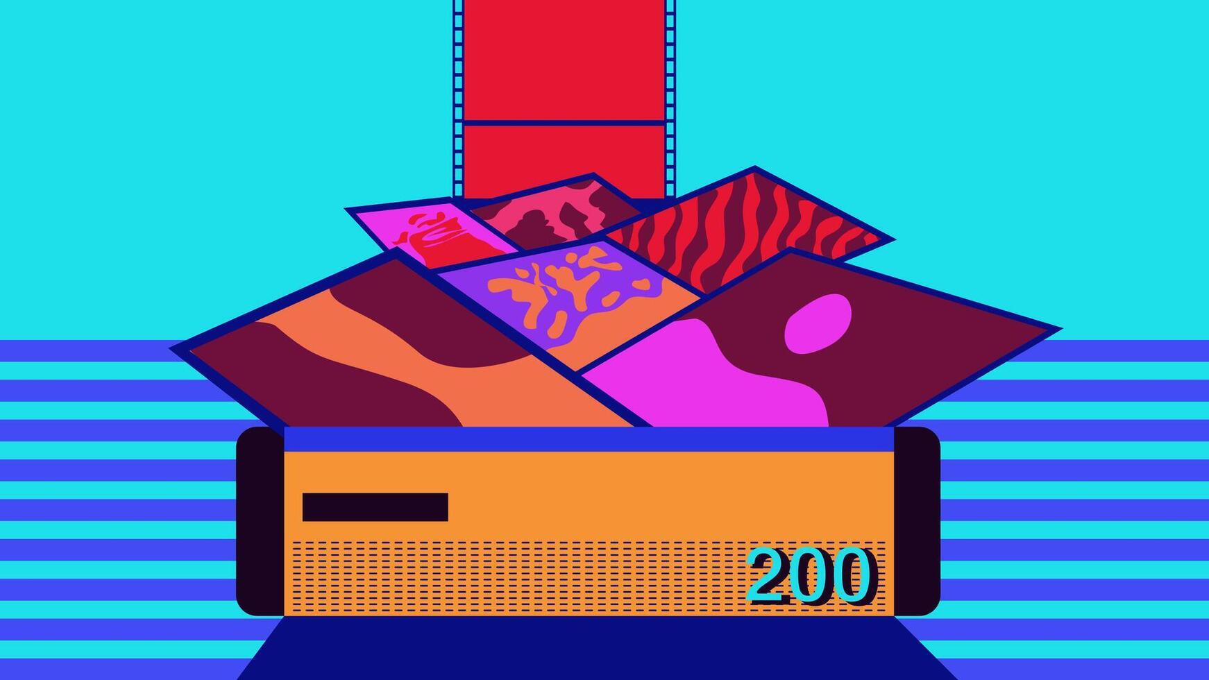 Symbolization of the magnificence of life captured in every frame. vector