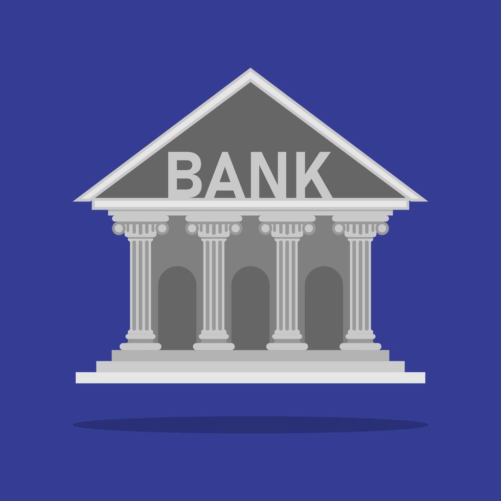 Bank building, Bank, Financial services, Business and financial concept background. Business vector