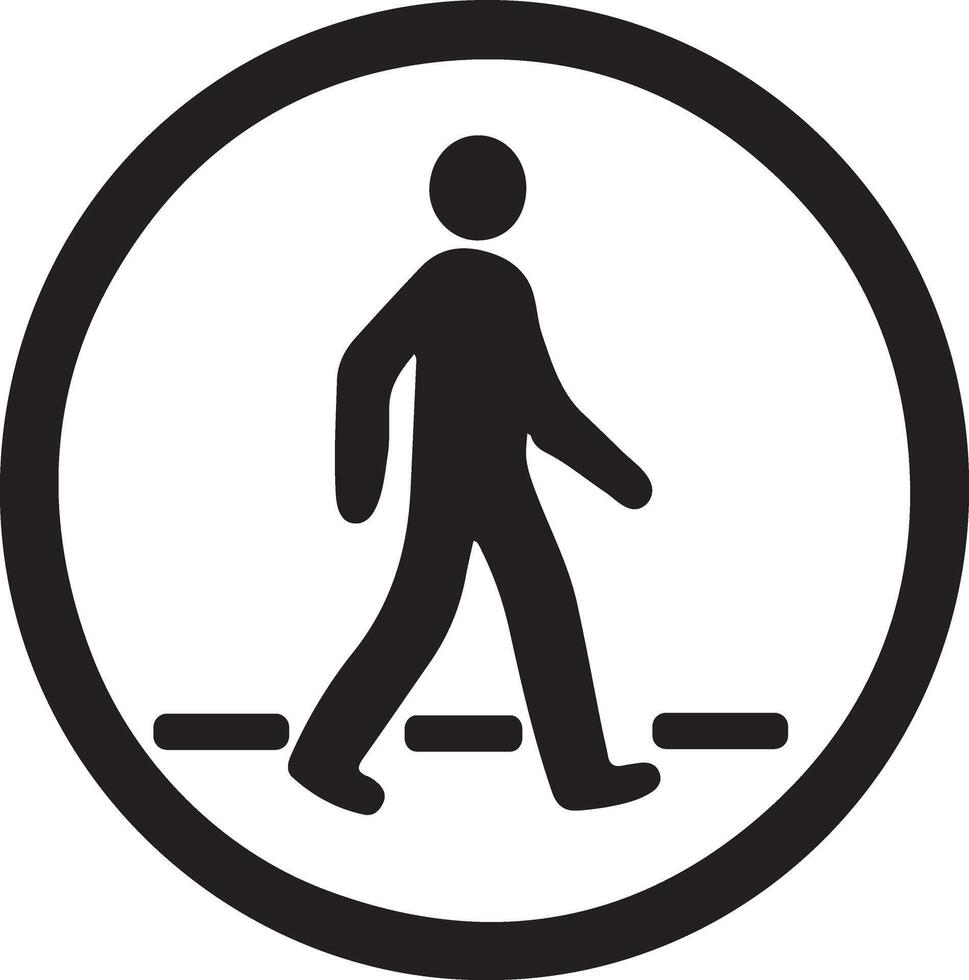 Traffic sign silhouette illustration icon and logo design vector
