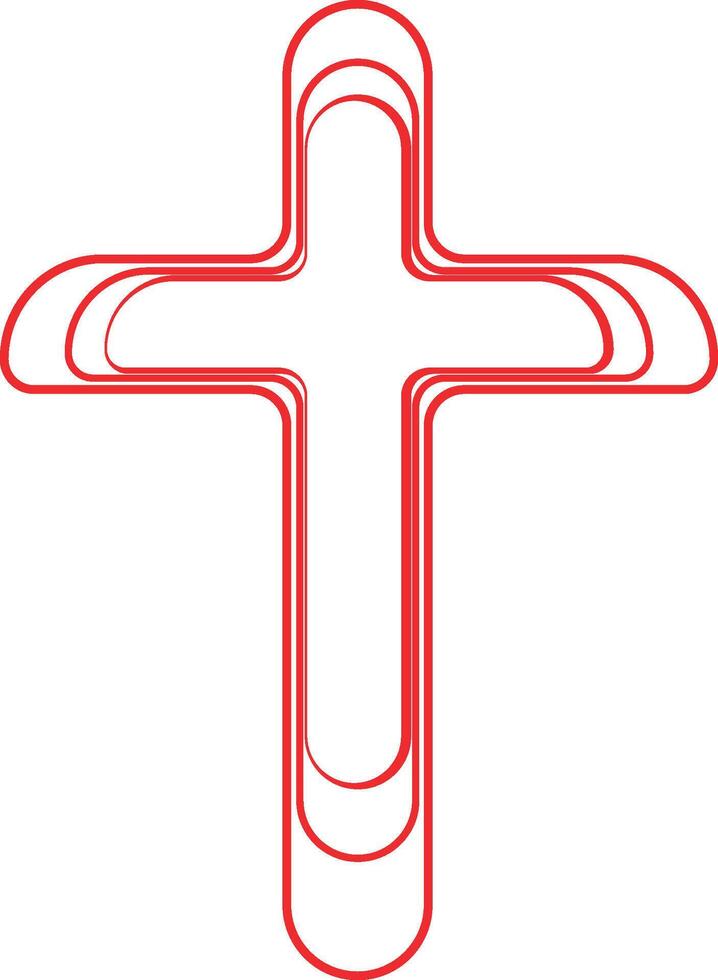 a red cross on a white background vector