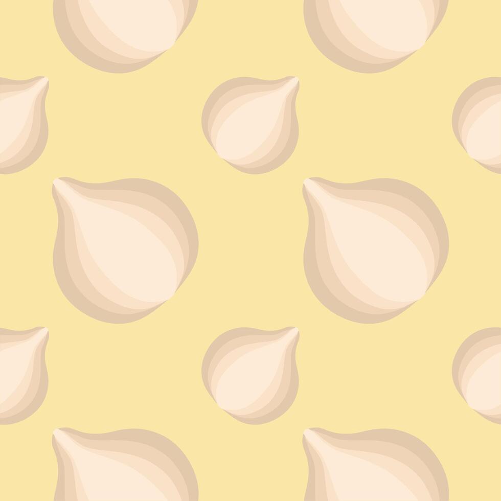 vegetable garlic seamless pattern. Seamless pattern of fresh vegetables. Organic food banner. vector