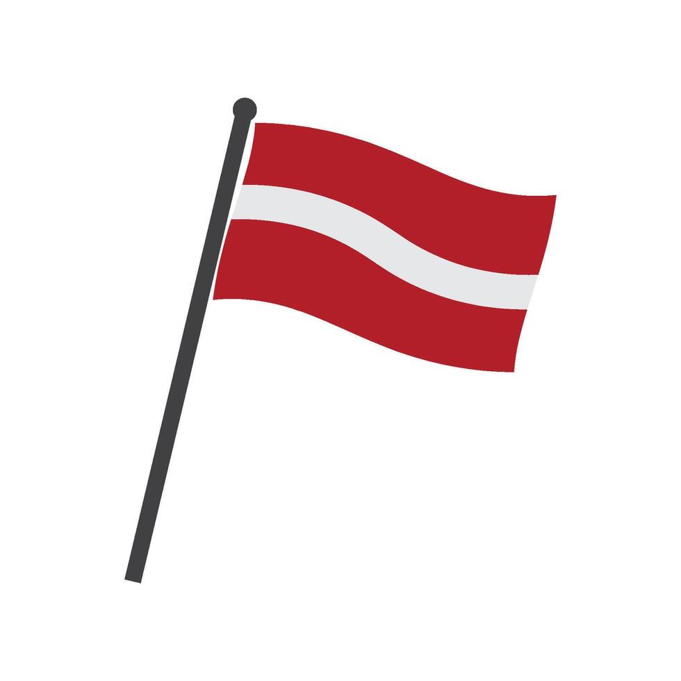 Latvian country flag design vector