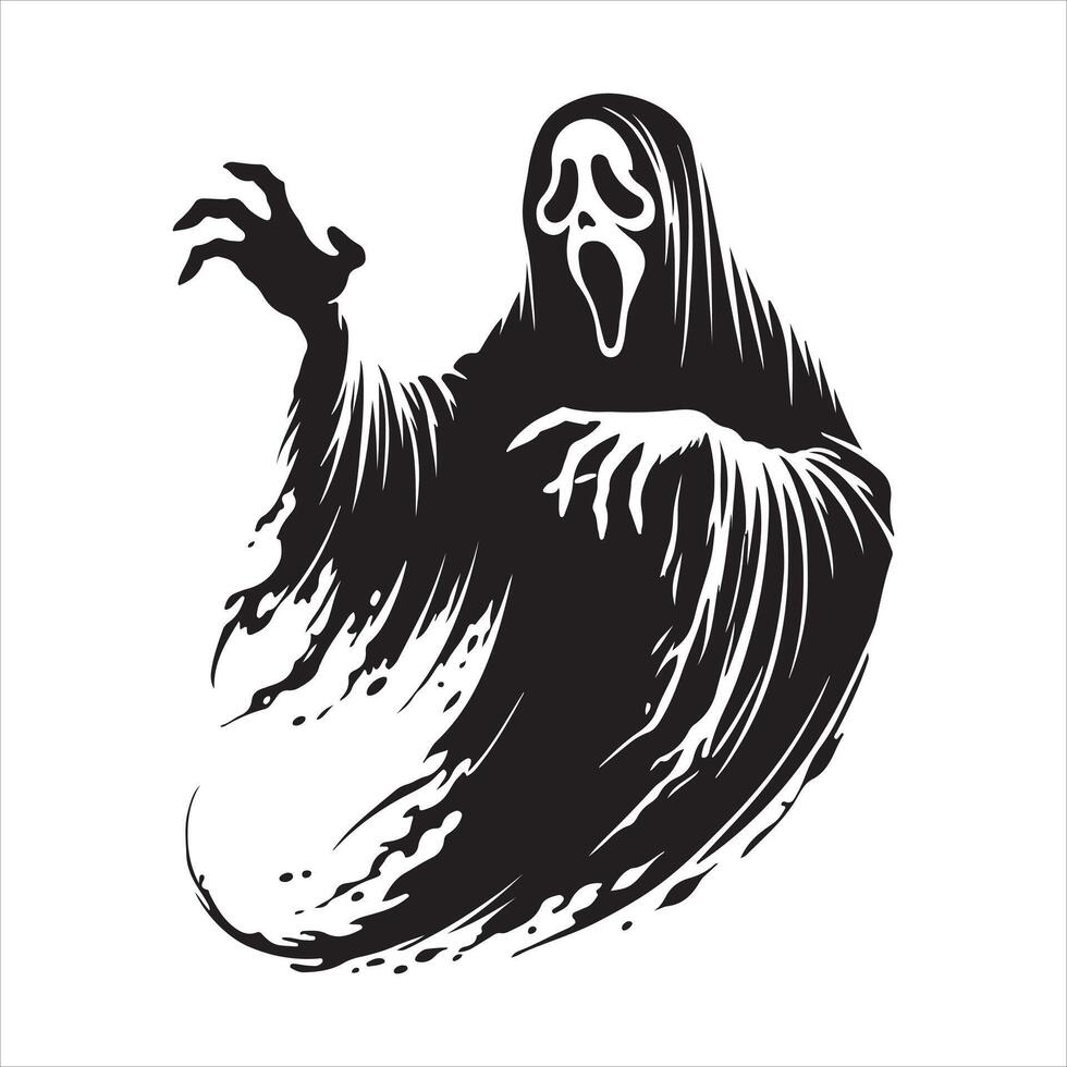 Ghost art illustration vector