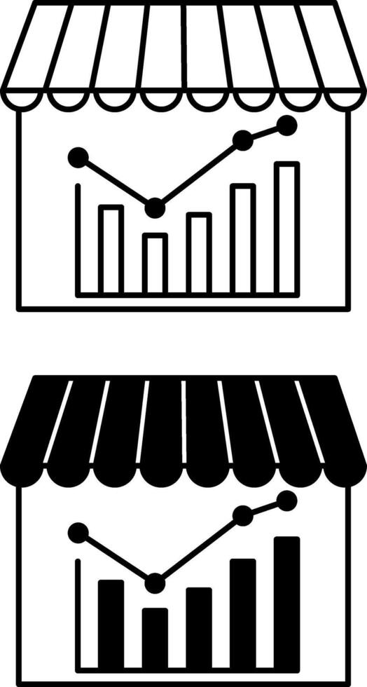 Stock Market Icons. Black and White Illustration. Securities Market. Selling and Buying Stocks on Stock Exchanges vector