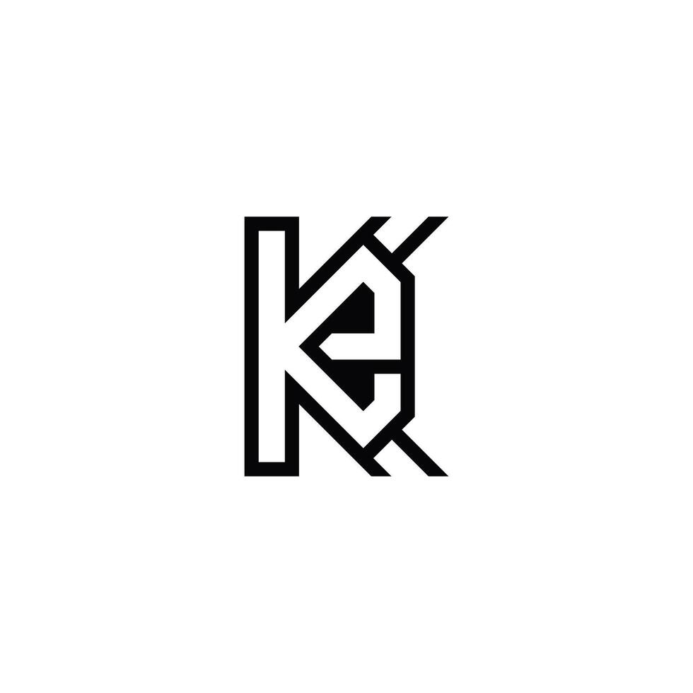 Simple and Modern KE Letter Logo for Business Branding vector