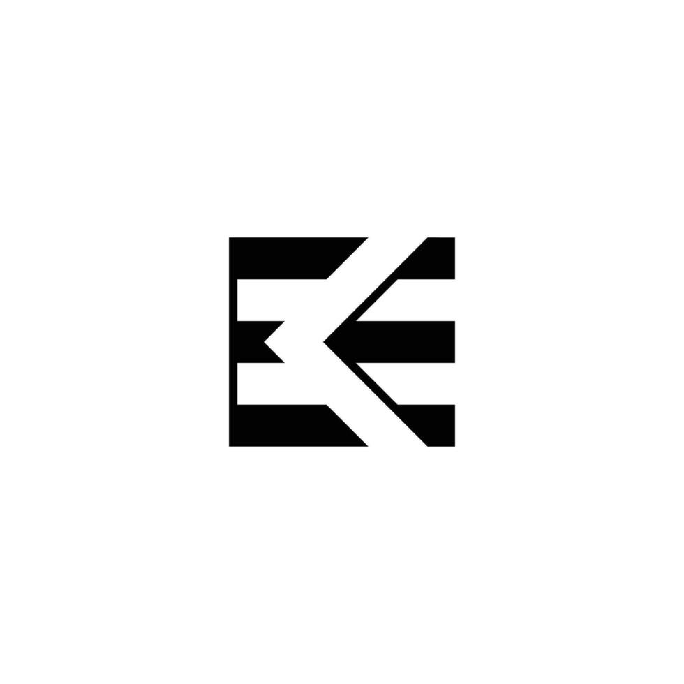 KE EK Letter Logo Design with a Minimalist Flair vector