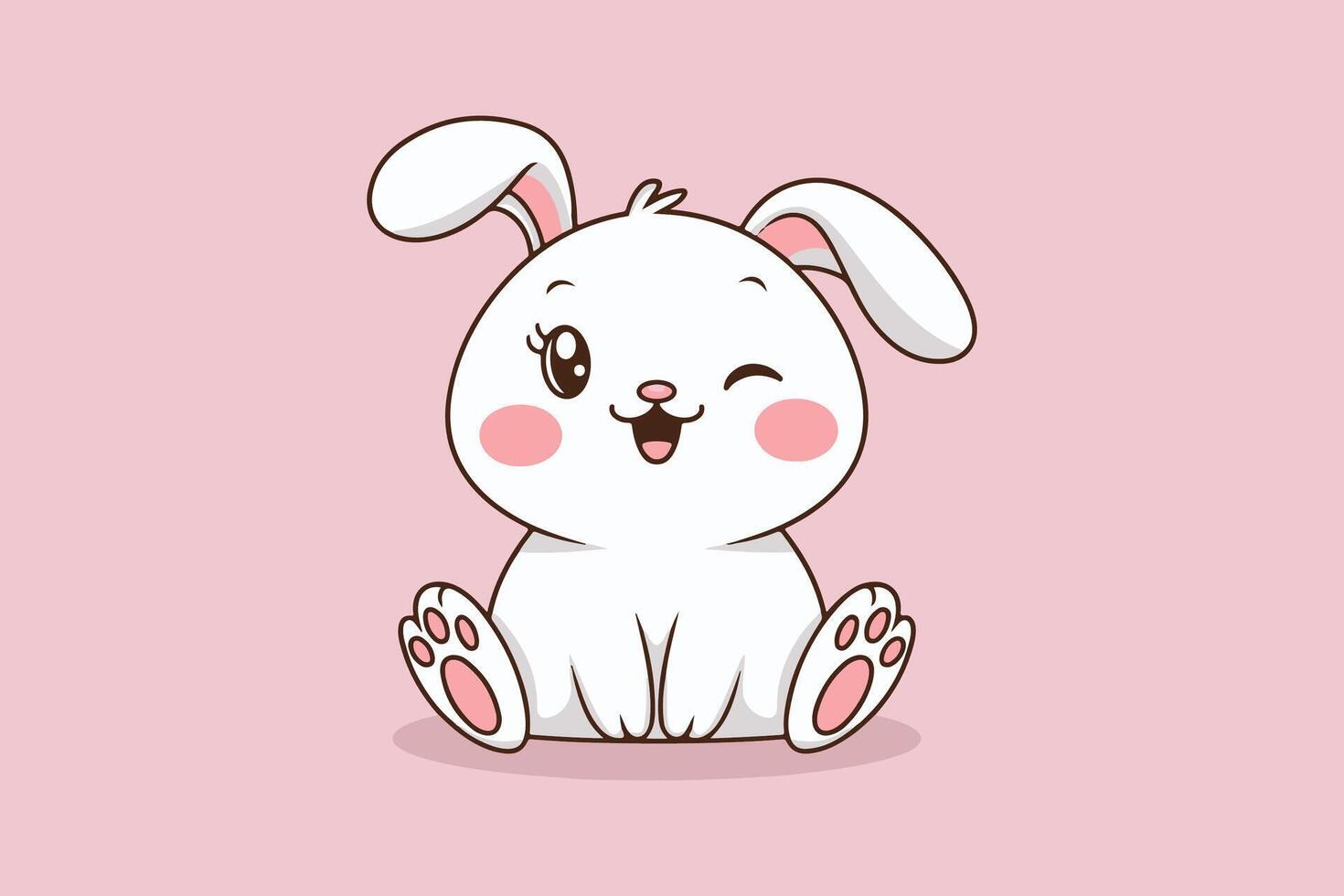 Little Hopper of Happiness vector