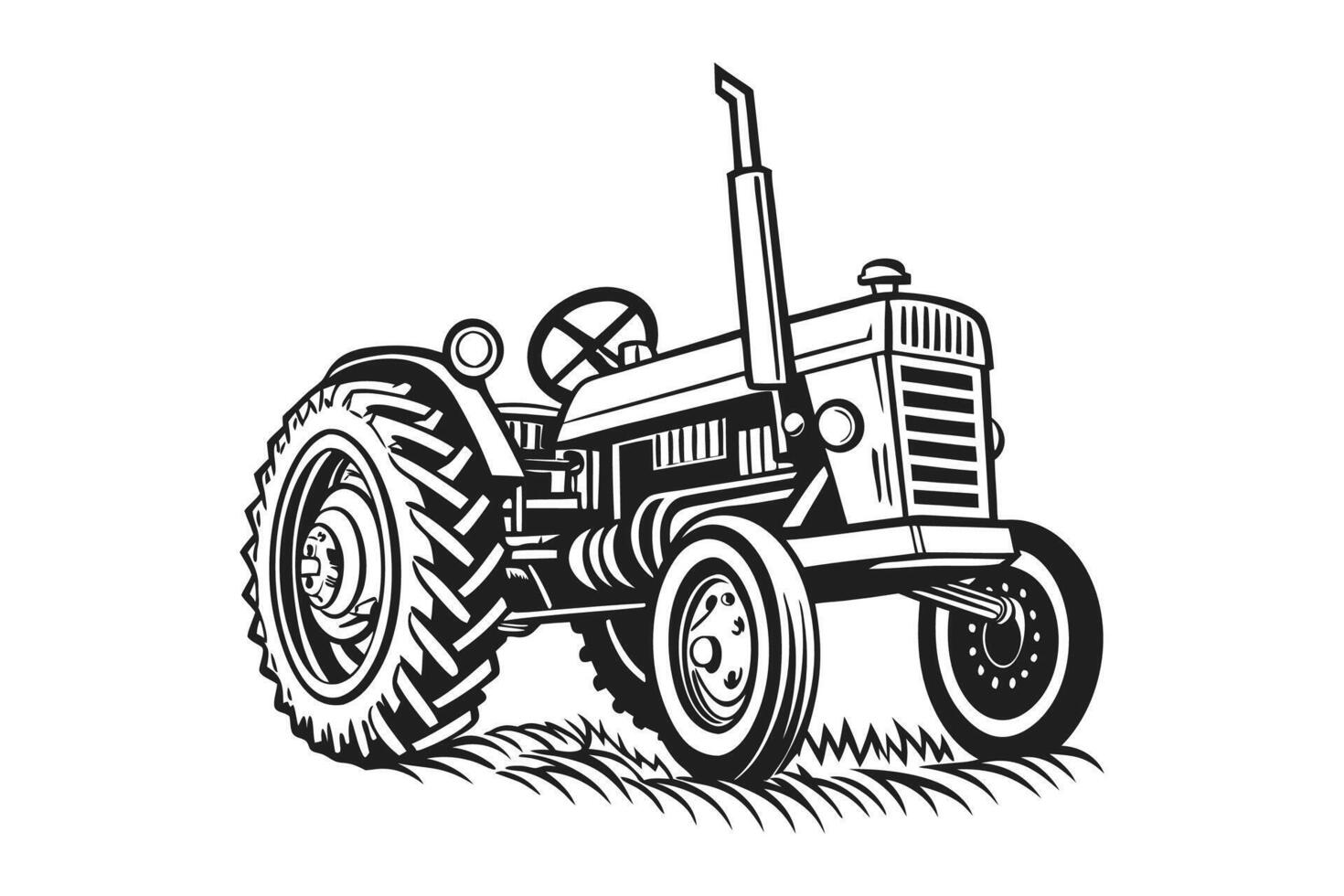 Harvest Helper A Tribute to the Tractor vector