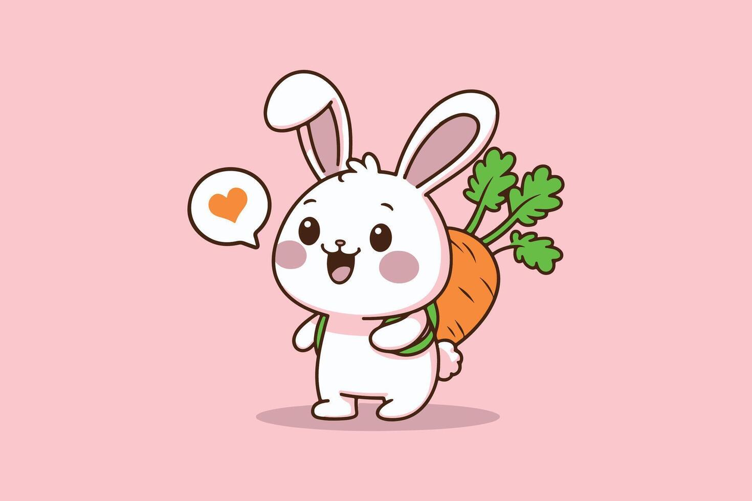 Carrot Companion Bunny's Delight vector
