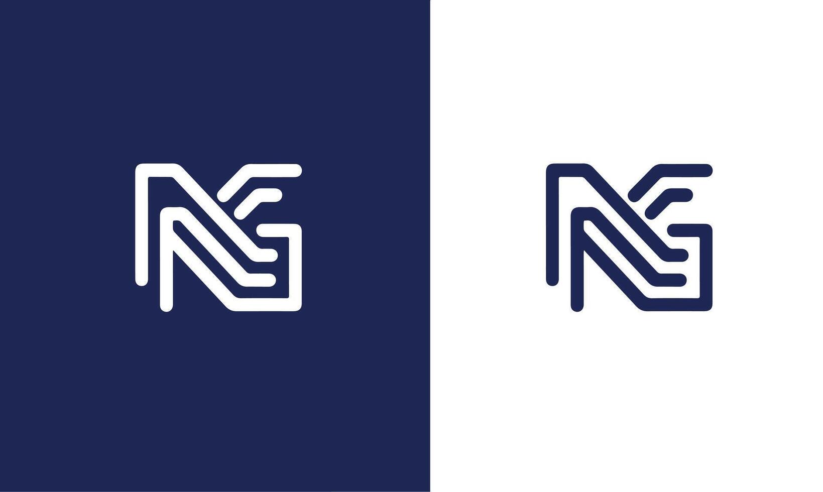 Two logos for a company that is called nf vector