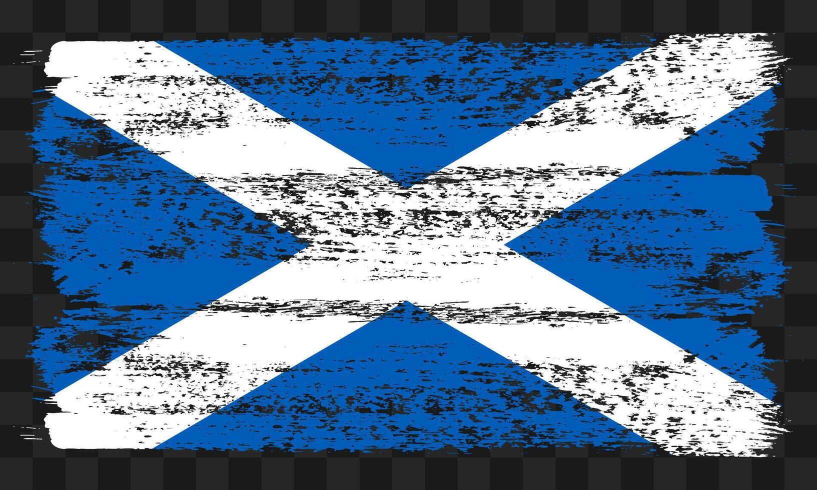 Scotland flag in grunge style vector