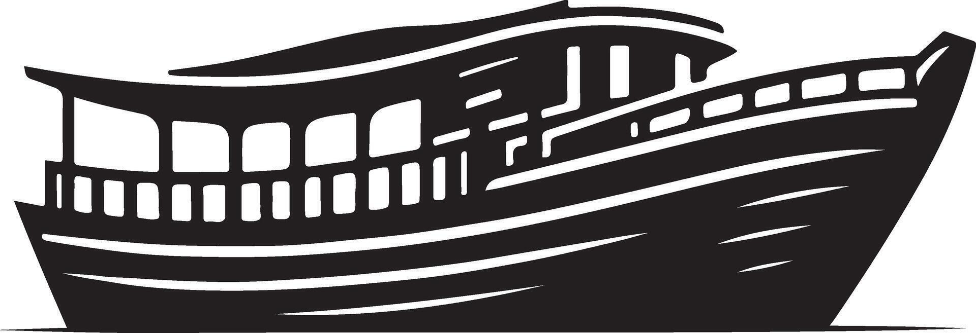 Ferry , silhouette, , black color vector