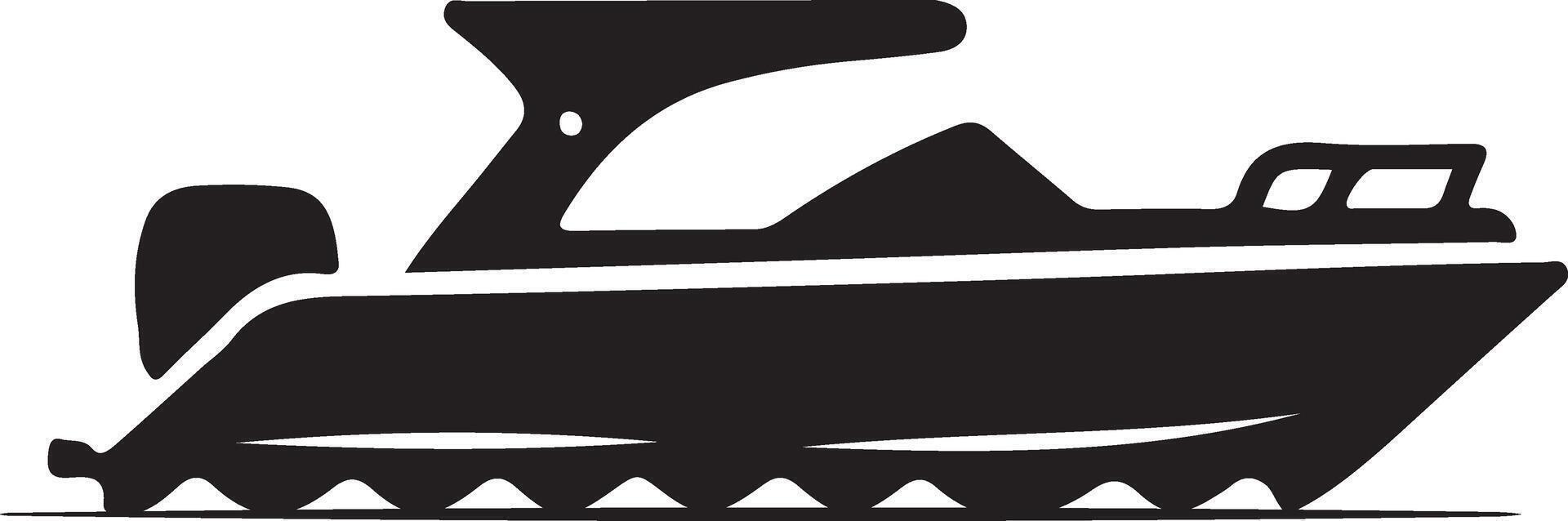 Boat silhouette, illustration , icon vector