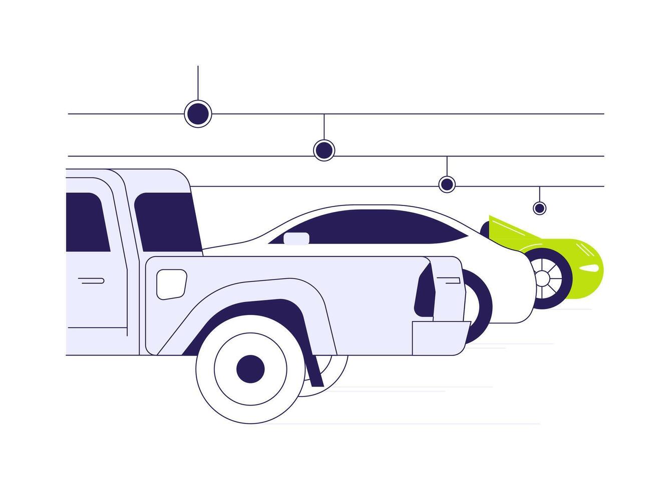 Bay indicator abstract concept illustration. vector