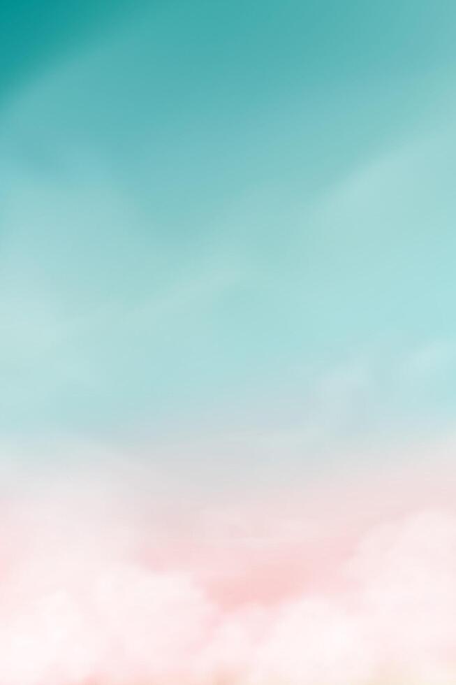 Sky Green,Pink Cloud Background,Sunset horizon pastel blue green gradient in evening Autumn,Nature Winter morning sunrise sky, Clear Sky over sea beach in winter,Autumn vector