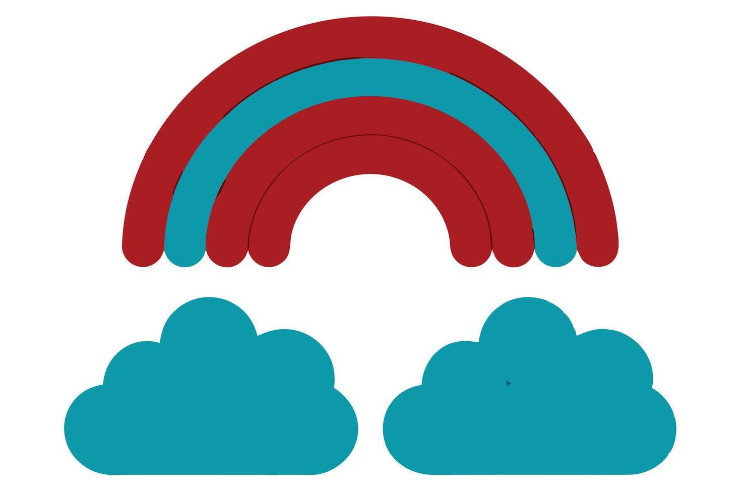 Minimal Cloud with Curved Rainbow vector