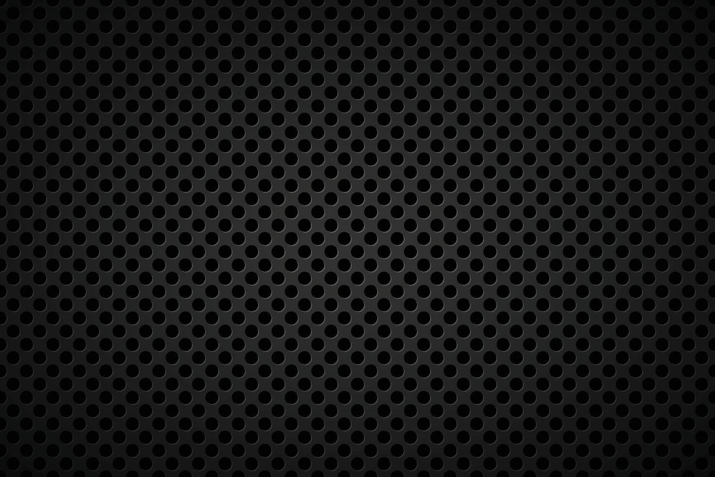 Perforated black metallic background, abstract background illustration vector