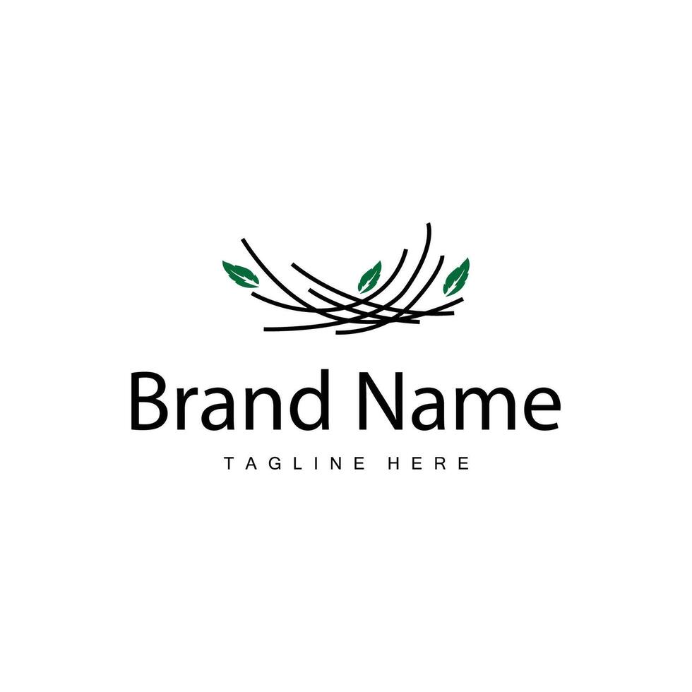 Bird's Nest Logo Simple vector