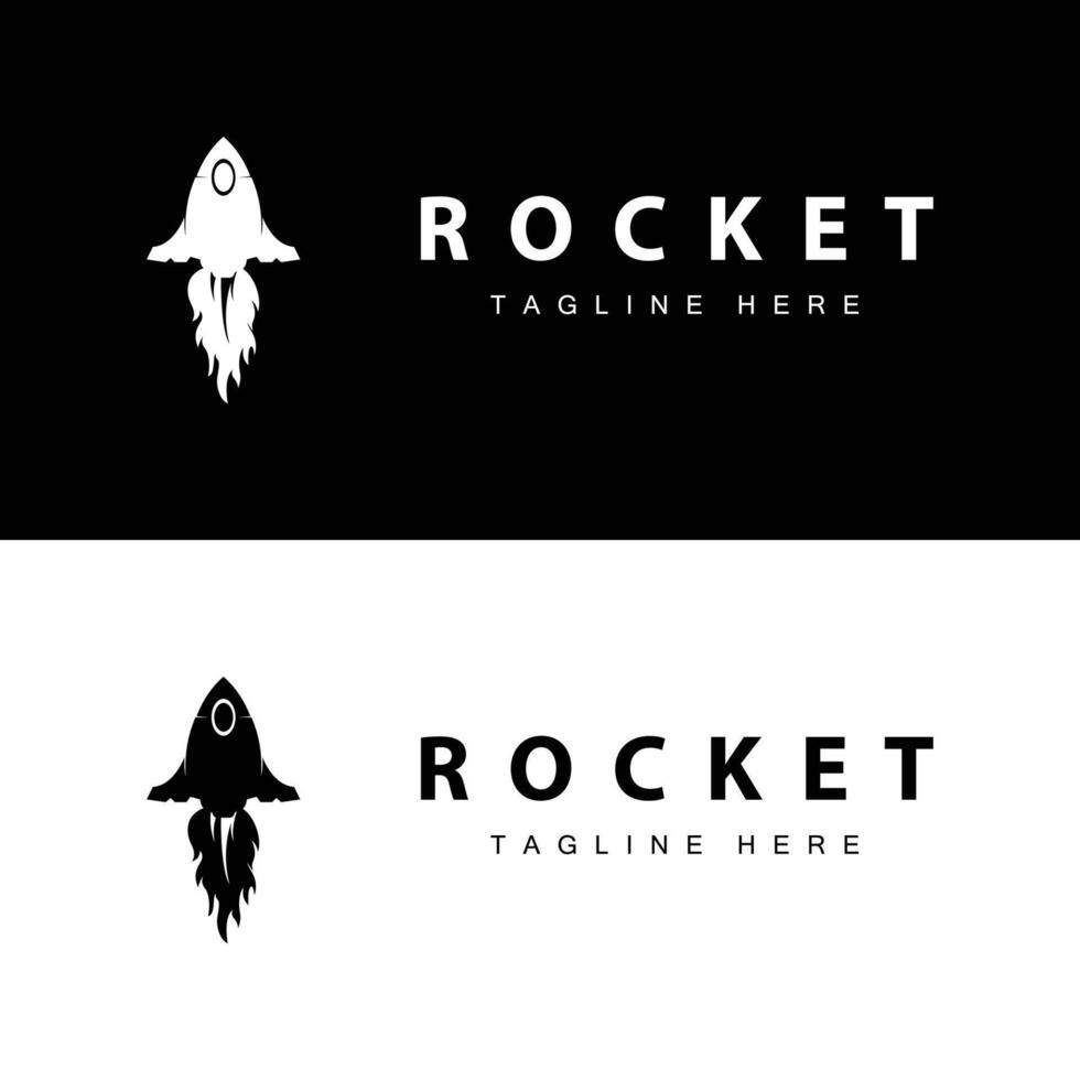 Rocket logo simple vector