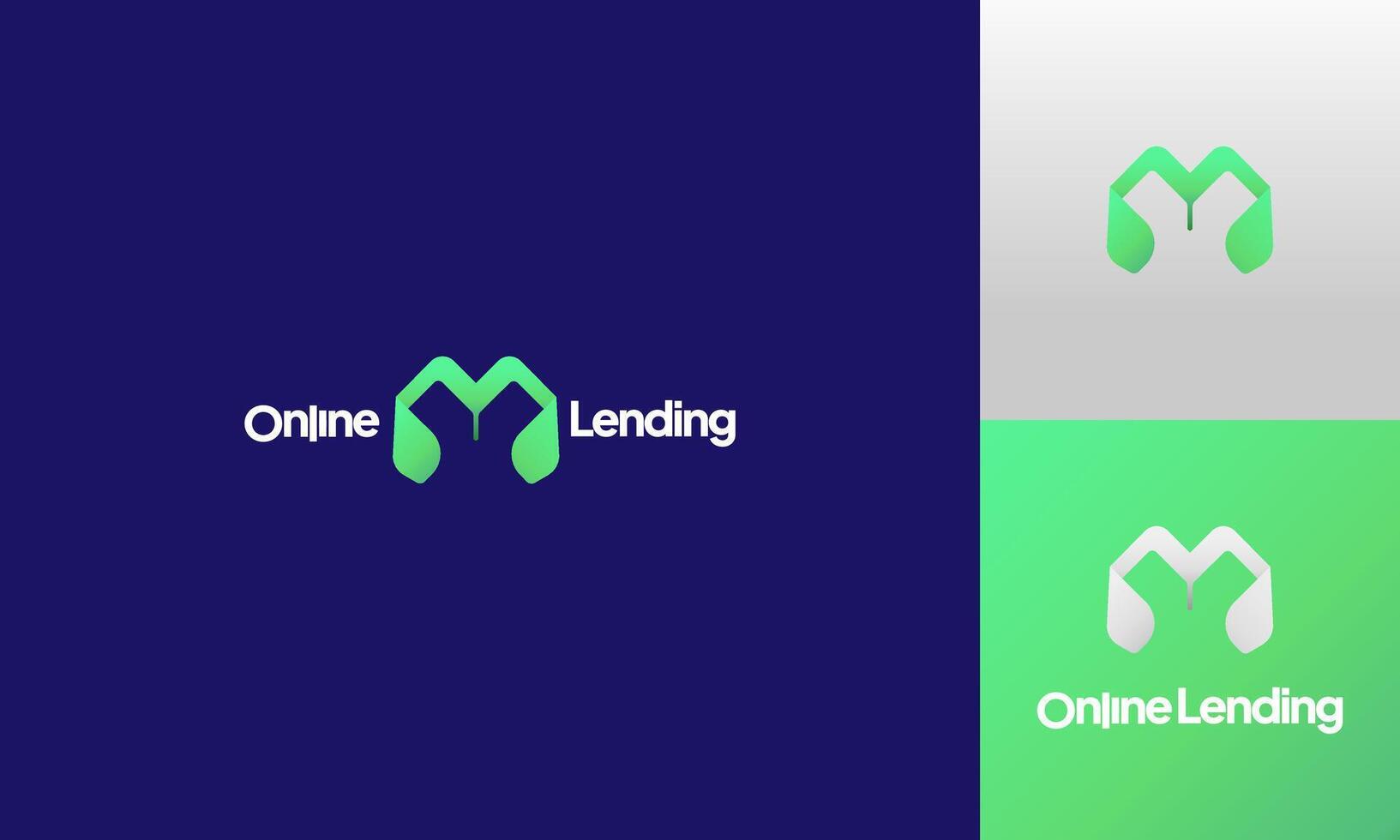 Online Lending Logo Concepts Fast, Accessible, and Trustworthy vector