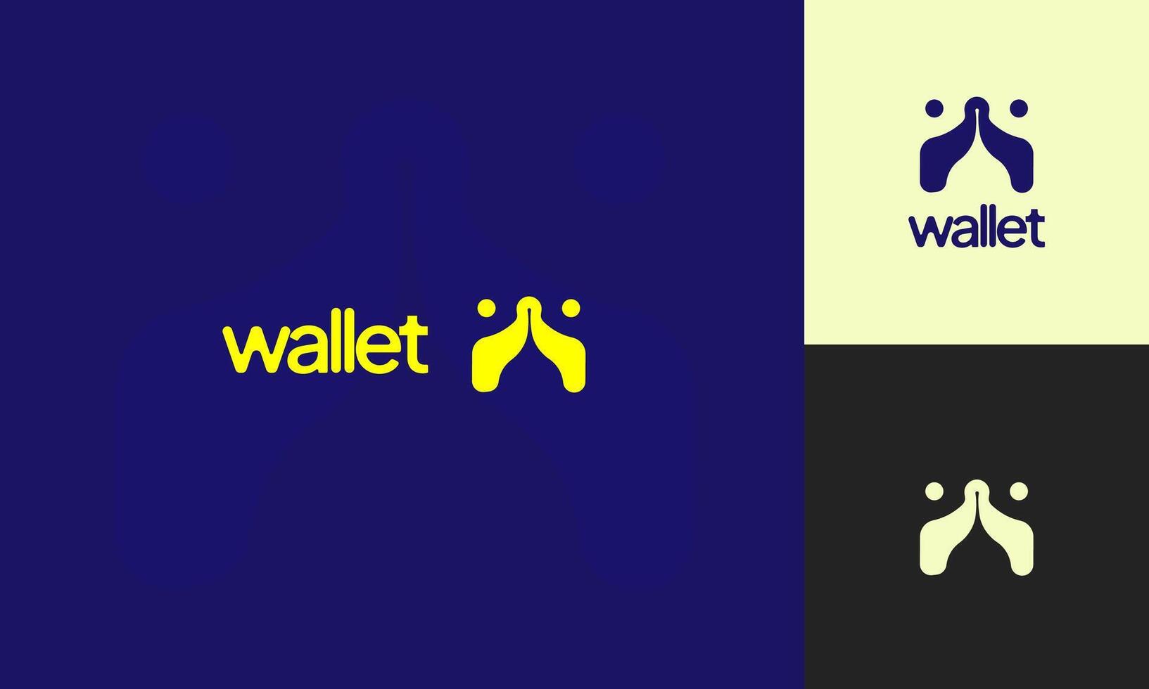 Wallet logo icon design template elements. Usable for Branding and Business Logos and ai digital banking, Ai Bot,Branding, And branding purposes vector