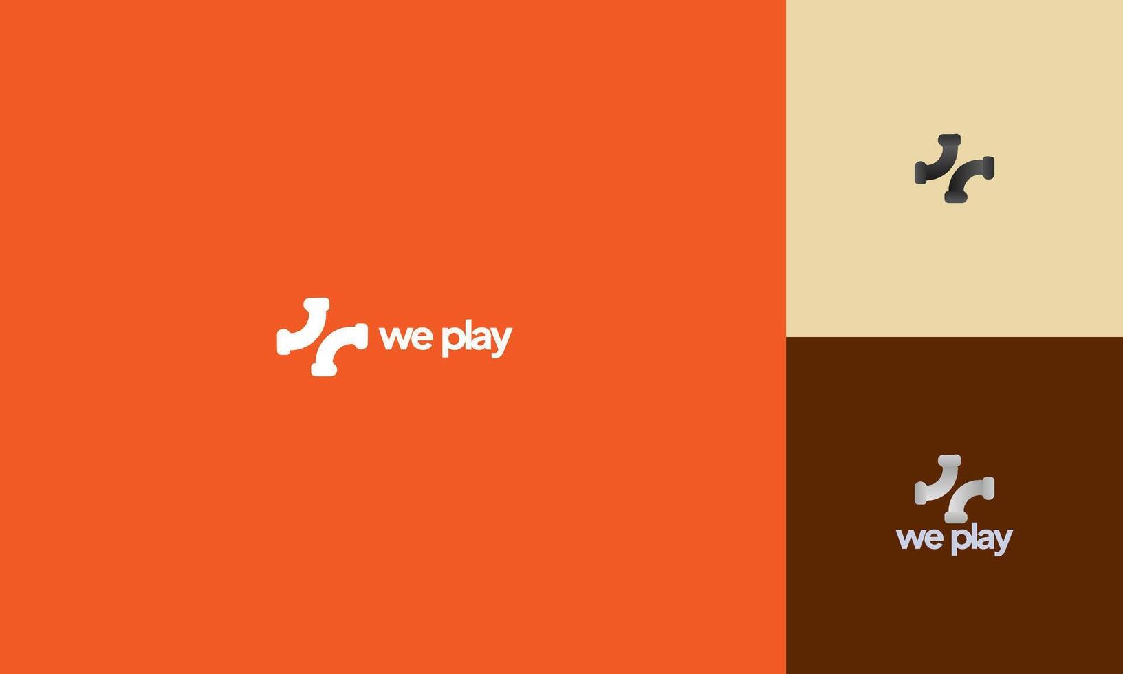 Sleek Online Gaming Link Modern And minimalist Logo , Suitable for branding, logo, app, platform, merch, and various business usage vector
