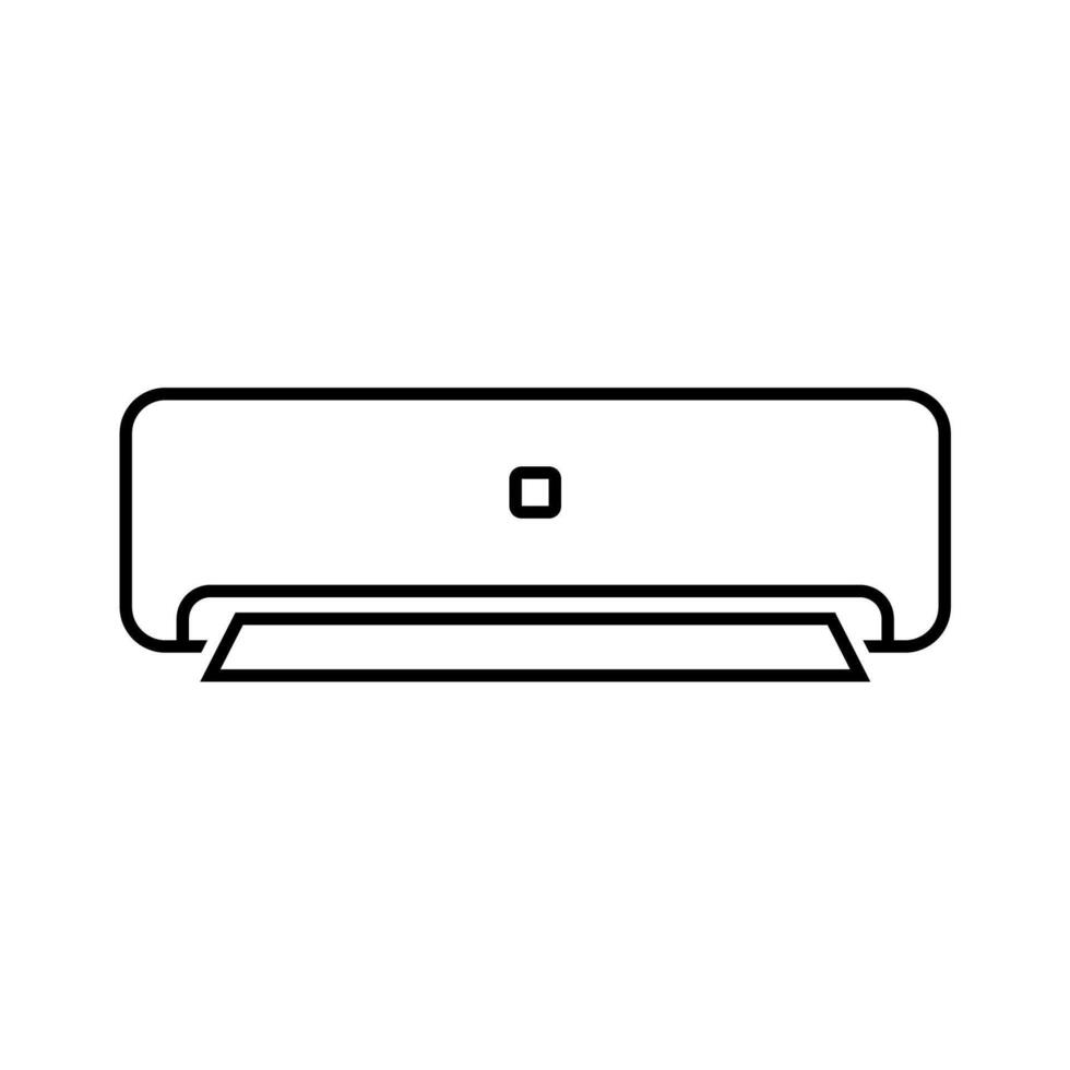 Simple air conditioner line icon vector