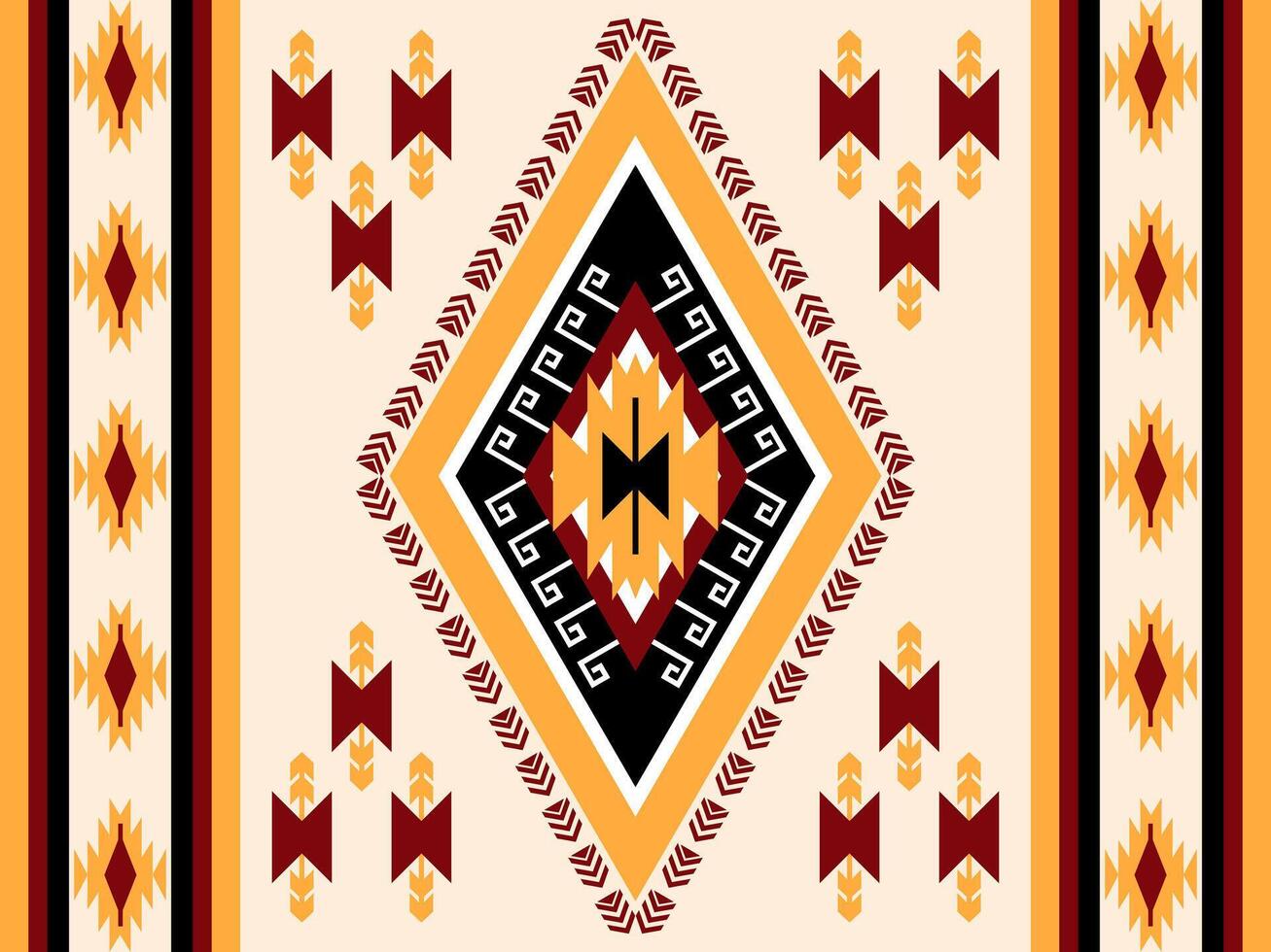 Tribal geometric background. Ethnic seamless pattern. Aztec Boho geometric seamless pattern. Navajo pattern design. Native American style. vector