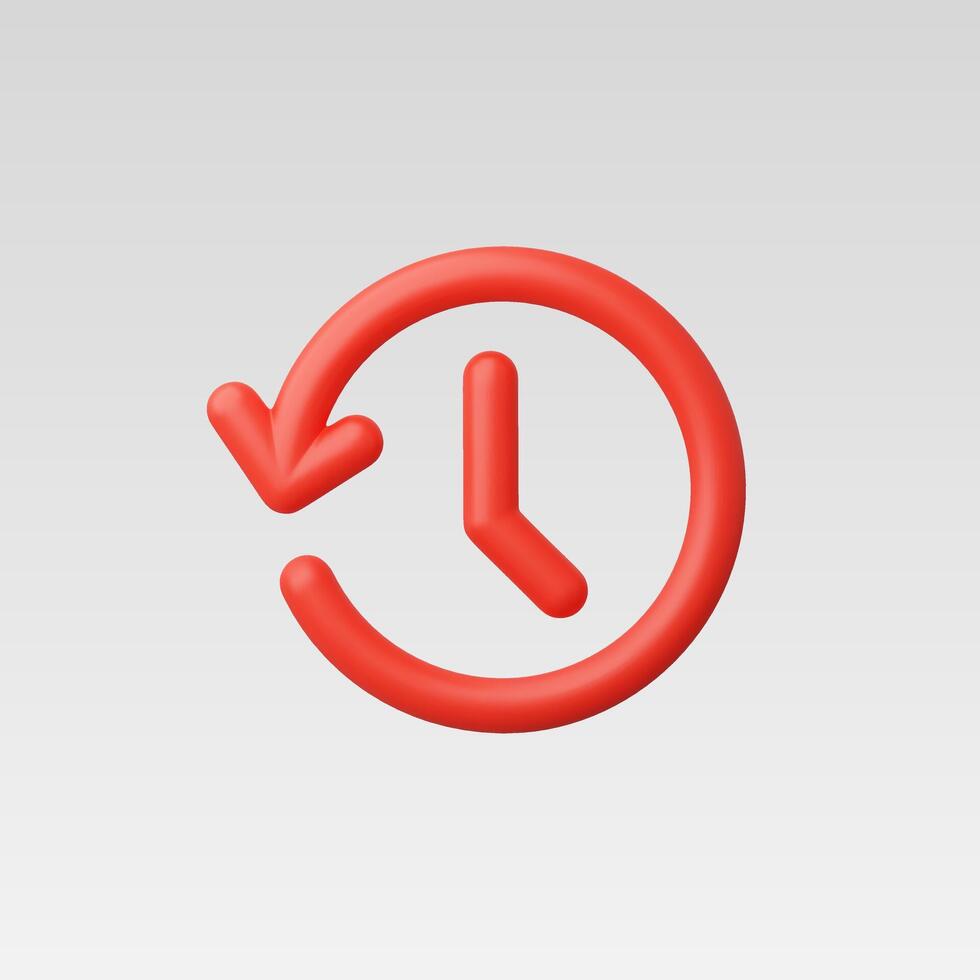3d Realistic Clock or Timer icon illustration vector