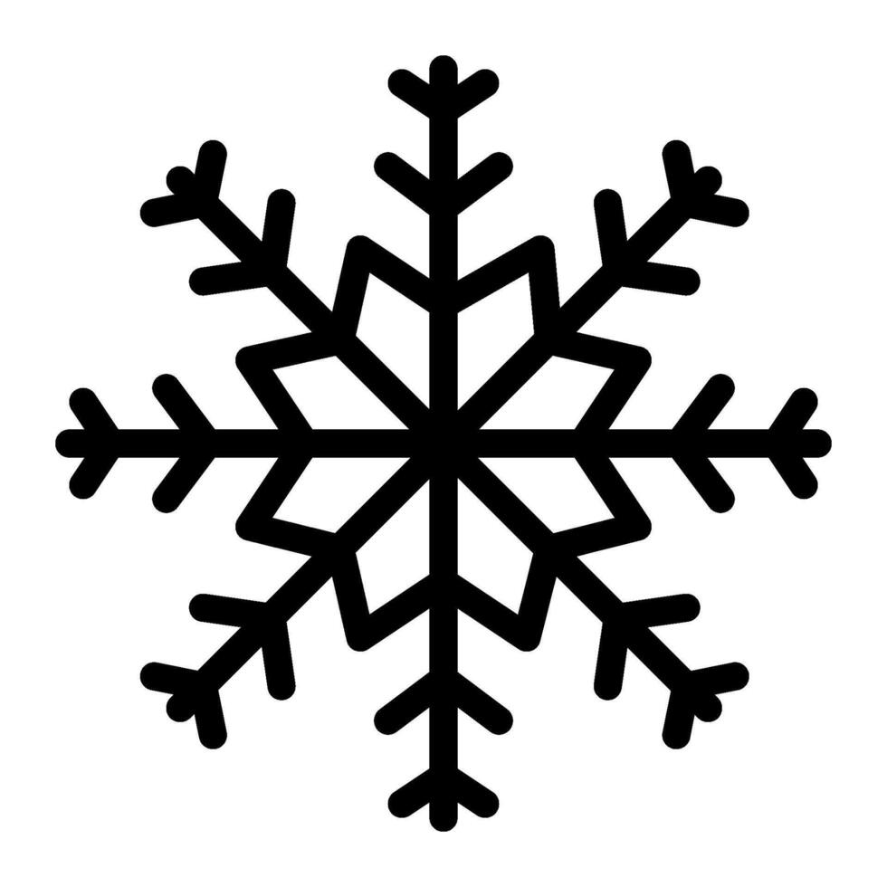 Snowflakes icon line style vector
