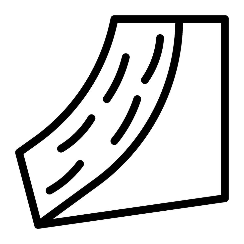 Snowboard park icon line style vector