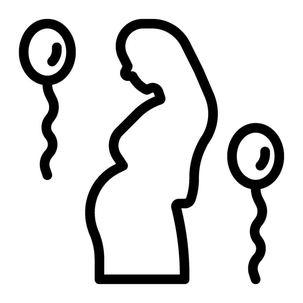Baby shower icon line style vector