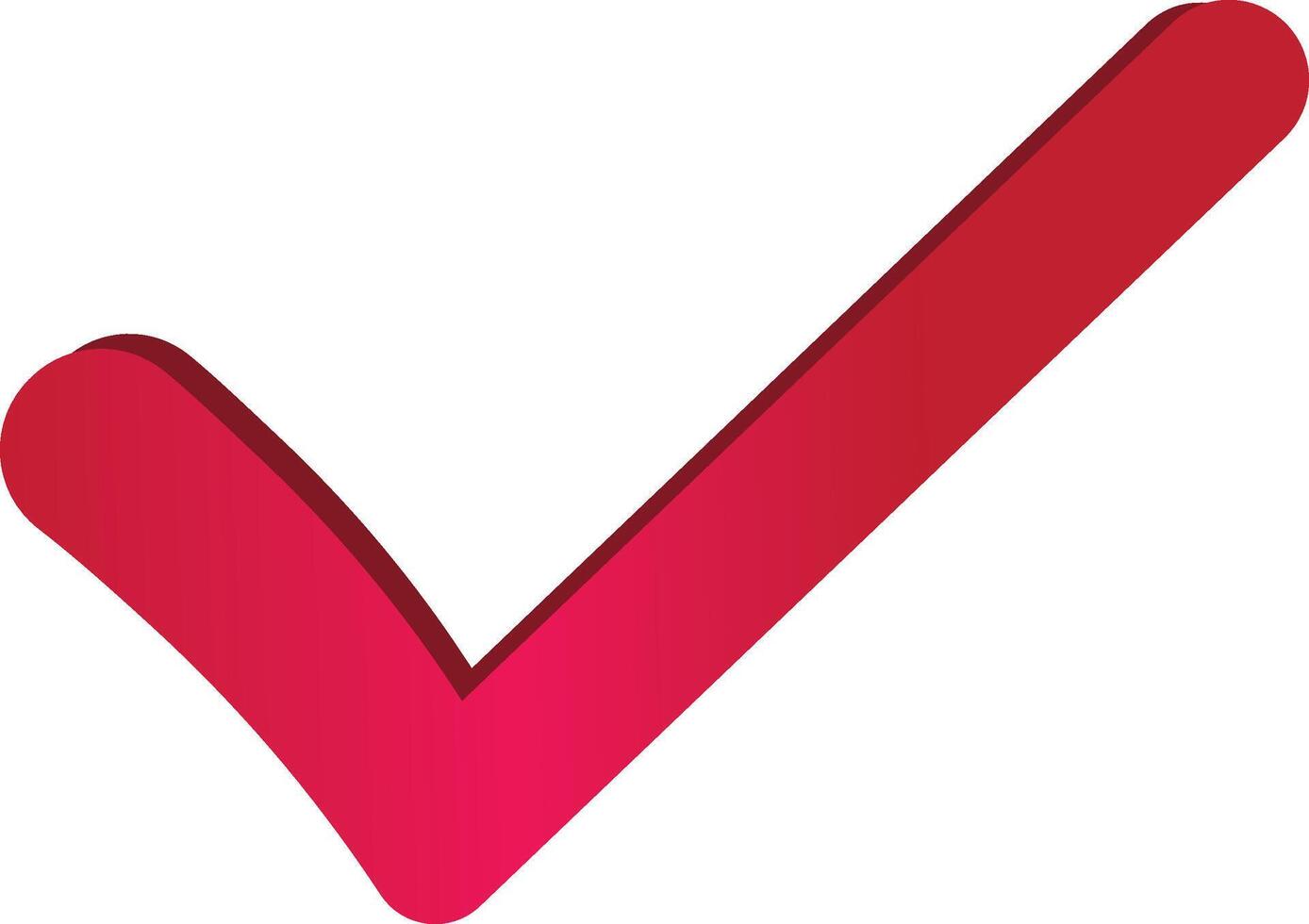 a check mark is shown on a white background vector