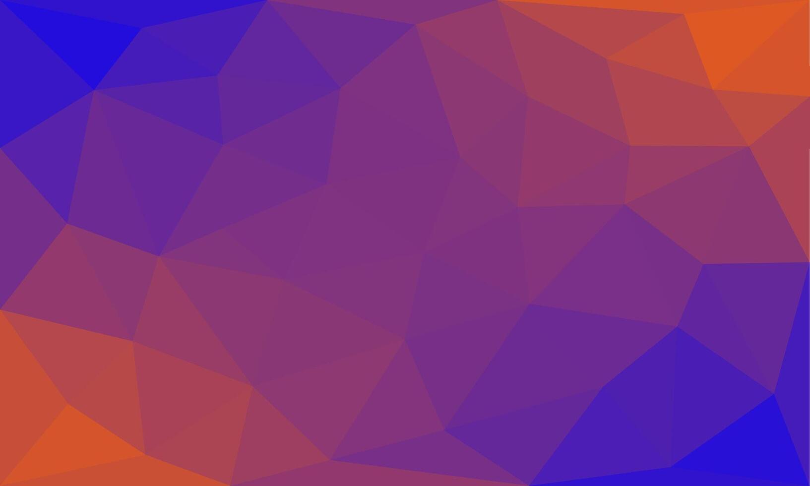 Orange and blue azure triangle mosaic background texture. irregular pattern of geometric triangle shape vector