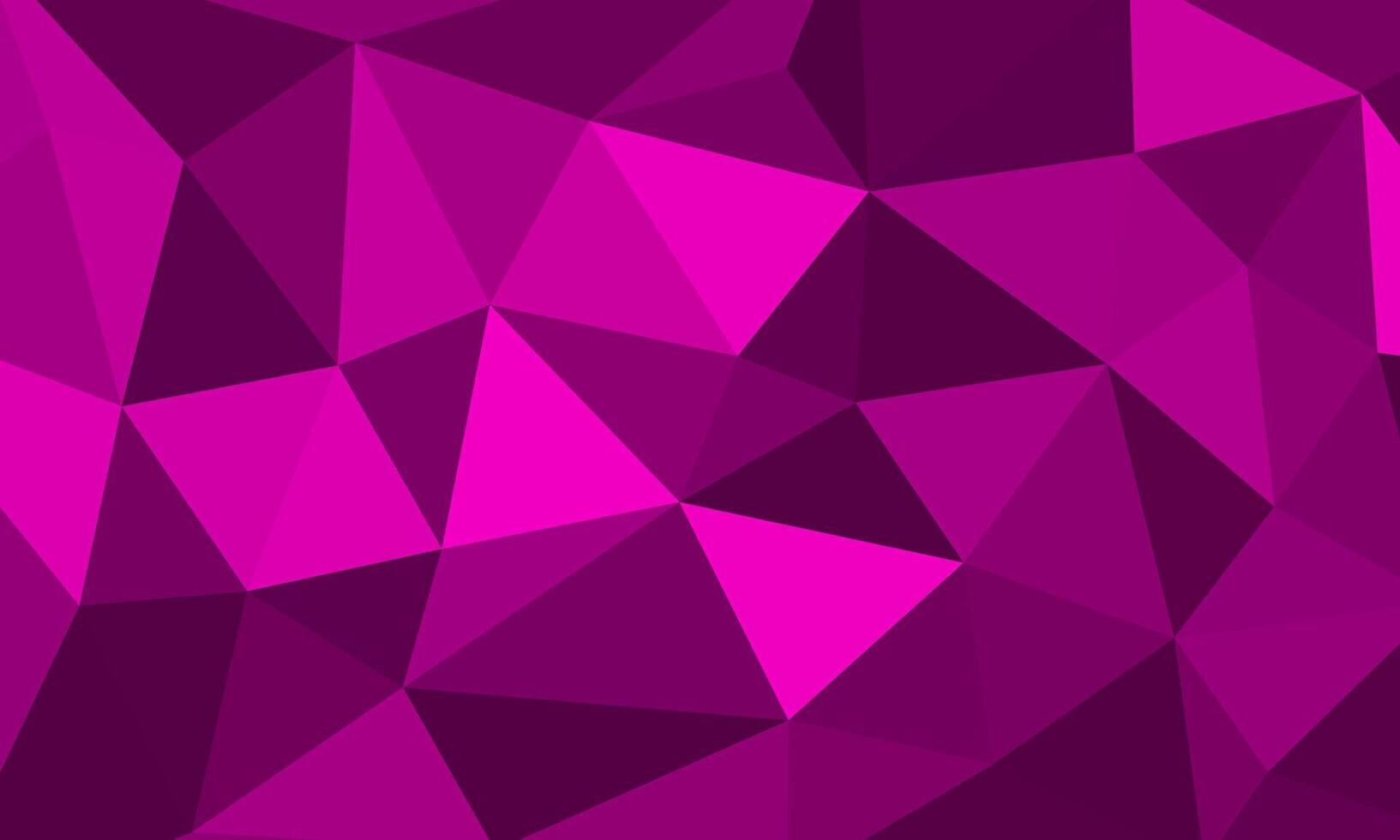 Dark magenta triangle mosaic texture. irregular geometric polygon pattern design vector
