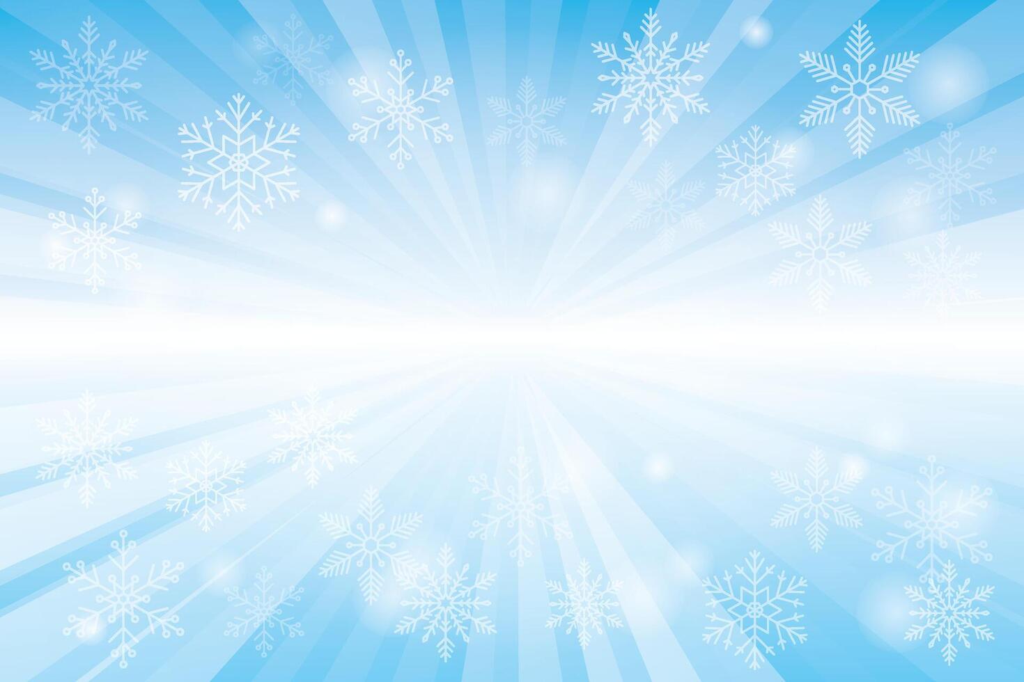 Blue background with snowflakes vector