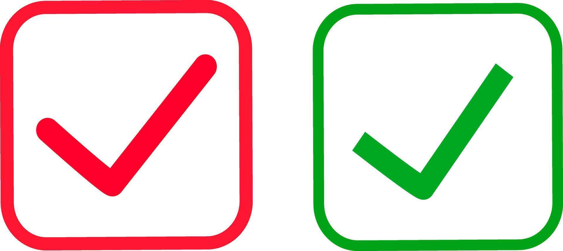 tick mark icon button set. set quality sign vector
