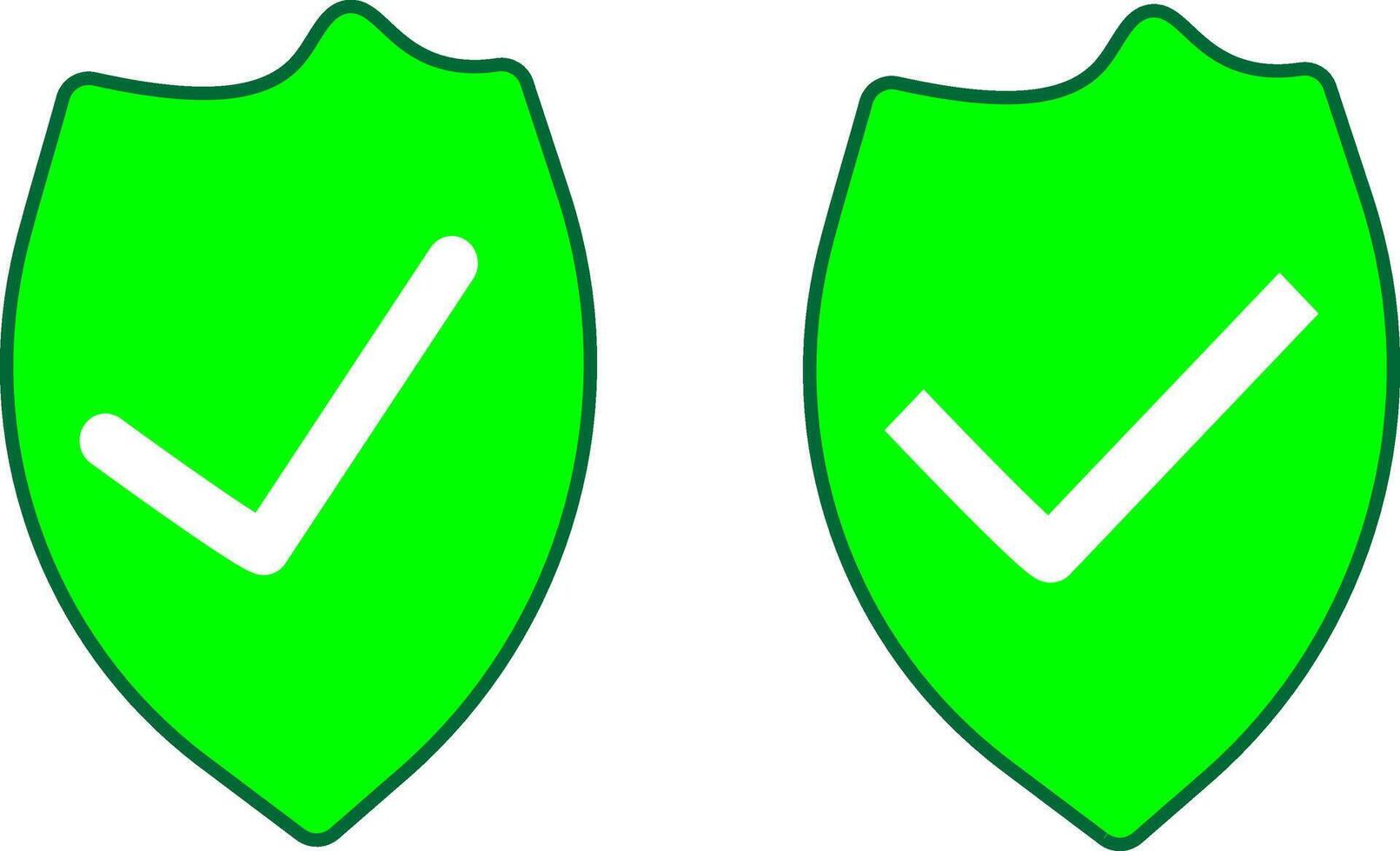 Green check mark icon representing correctness, background, vector