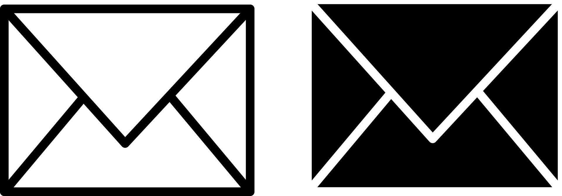 Information icon set email icon black and white on isolated symbol vector