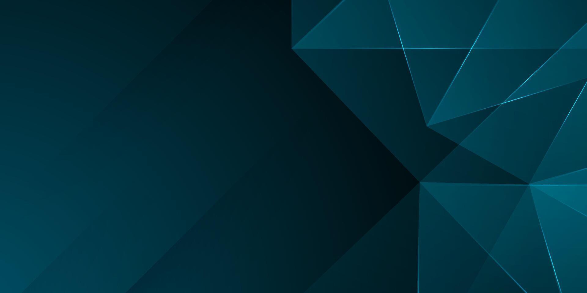 Abstract dark blue background with shadow and fractal pattern design. vector