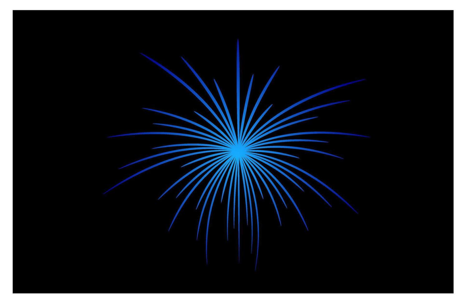 blue firework, party firework, light effect firework. vector