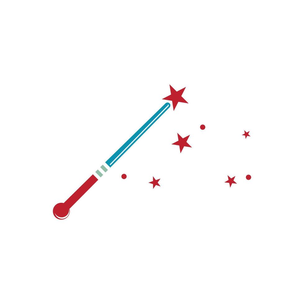Wand Magic stick icon template symbol vector
