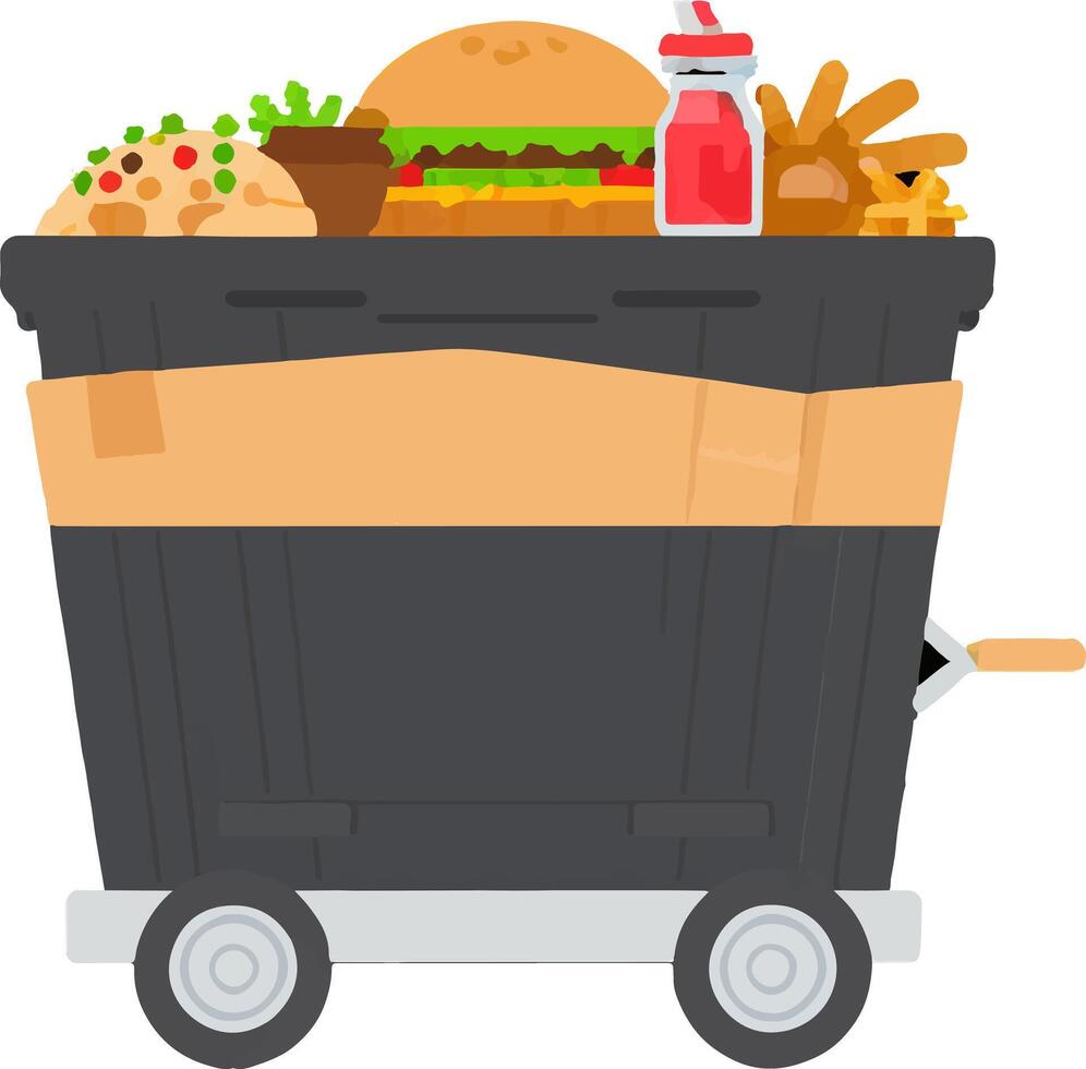 Dumpster Garbage Order Trash Removal vector