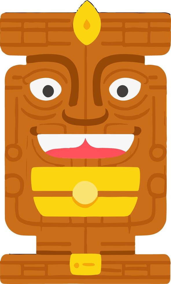Anthropology Polynesia Craftsmanship Totem Wood vector