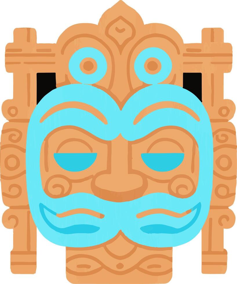Tiki Nature Lounge Totem Wood vector